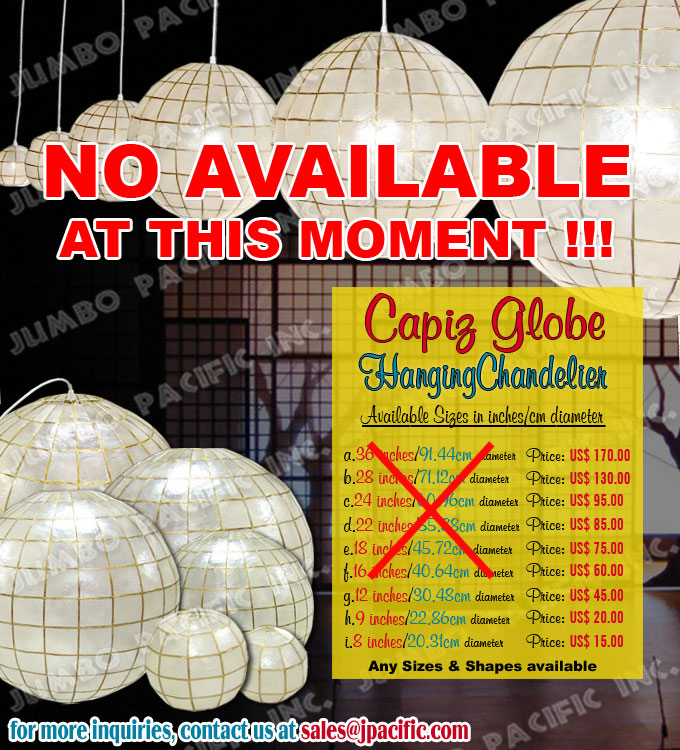 Capiz S Globe Chandelier Pendant Lamp Lantern