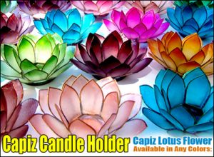 capiz candle holder